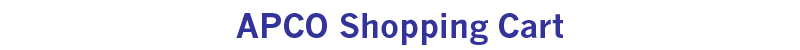 APCO Shopping Cart